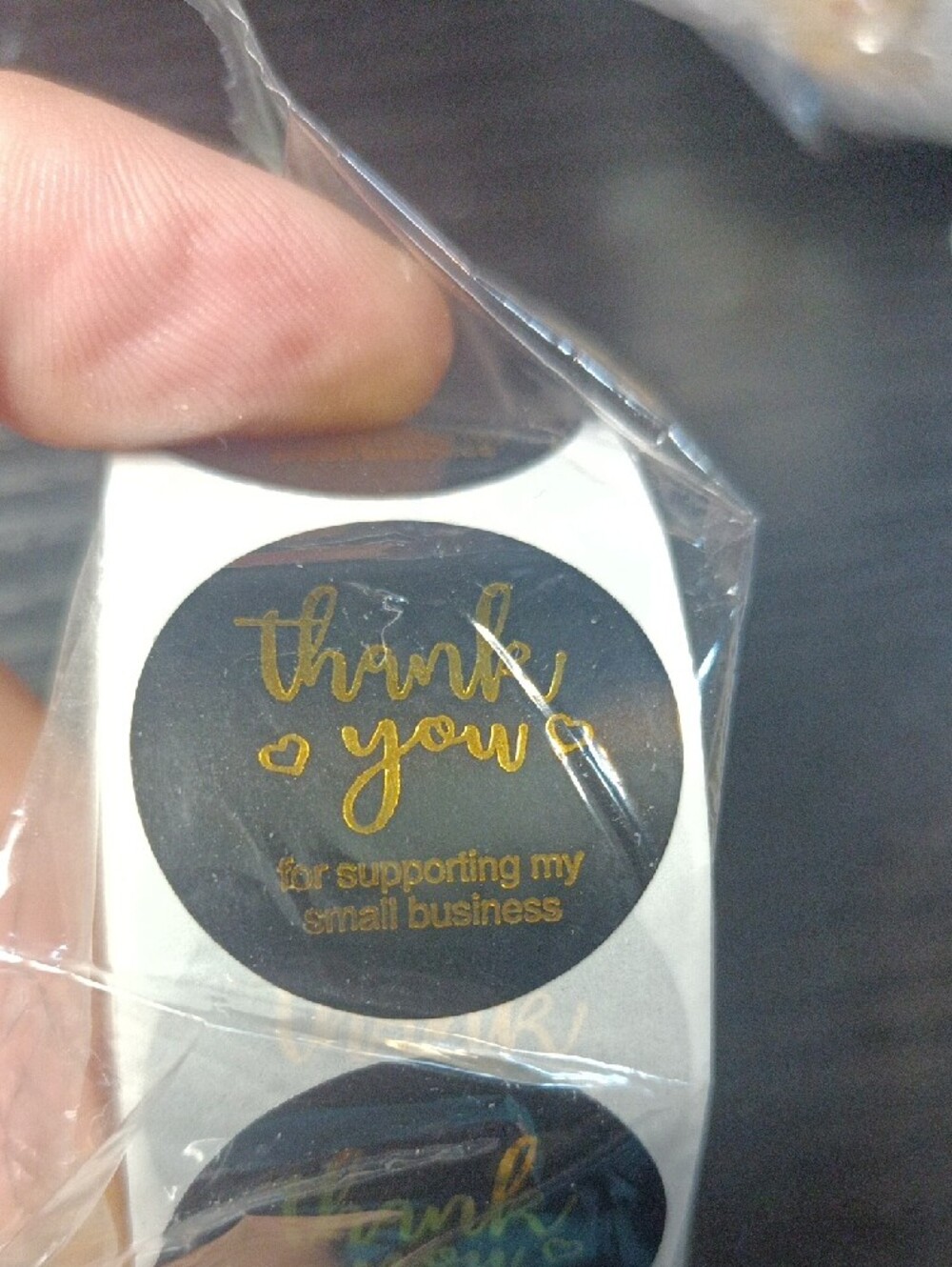 3 Rolls Of Thank You Sticker 1500 Stickers Total - Picture 4 of 4